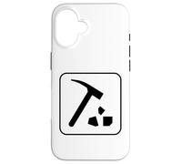 Rockhound Hammer Rock Logo Geology Student Teacher Case for iPhone 16
