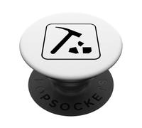 Rockhound Hammer Rock Logo Geology Student Teacher PopSockets Adhesive PopGrip