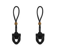 Rockhouse Guitar Strap Locks, Anti-slip Blocks with Cable Fixing Design, 2-Pack Black Straplocks System Adapter