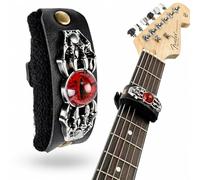 Rockhouse Guitar String Dampener, Electric Guitar Fret Mute Wrap Bass Strings Muter Muffler Silencer, Red Eye