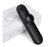 Rockhouse Kazoos, Professional Kazoo for Adults with 30 Flute Membranes, Easy to Learn Wind Musical Instrument for Bands Live Performance, Party, Travel (Black)