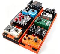 Rockhouse Pedalboard EVA, Light Guitar Pedal Board Case with Mounting Tapes, 17.3 x 11 inches, Orange for Funk, Punk, Rock Blues Musicians