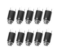 rockible 10Pcs 1/4" Guitar Endpin Jack Guitar Stereo Output Plug Guitar EQ Jack Socket Plug