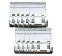 rockible 10Pcs Trouser Leg Fixing Clips Trouser Clips for Long Trousers Pants Hem Fixer Invisible Hemming Clip Accessories Multipurpose Anti Dragging Pants Hems Clip, White Transparent