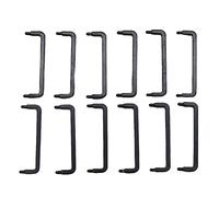 rockible 12Pcs 1/12 Scale Handle Drawer Knobs Decor Mini Accessories Pull Knob DIY Toys Ornament for Cabinet Furniture Micro Landscape, Black