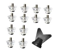 rockible 12Pcs Football Boot Football Shoe Spikes Non Slip Replacement Soccer Shoe Spikes, 15mm 18mm