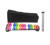 rockible 15 Note Metal Xylophone Montessori Educational Xylophone for Kids Hand Knock Piano Toy for Live Performance Outside