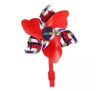 rockible 2 Windmills for Children's Handlebars, Unique Flower-Shaped Windmill, Cute Little Rotating Windmill for The Hand, 4 Pcs