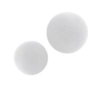 rockible 2Pcs Foam Balls Craft Foam Balls White Polystyrene Balls DIY Handmade White Foam Sphere Decor for Christmas Household Home, 18cm 25cm