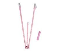 rockible 3 Bar Leg Stretcher Training Equipment Flexibility Split Machine Stretcher Device for Sports Outdoor Workout Yoga Dance, Pink