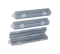 rockible 3 Pack Toothbrush Holder, Chopsticks, Spoons and Forks Case, Transparent Toothbrush Storage Box