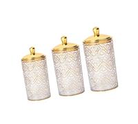 rockible 3 Storage Jars with Lids, Multi-Purpose Food Containers for The Kitchen Countertop, Airtight, for Loose Tea and Nuts