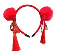 rockible 4x Chinese New Year Headband Bow Hair Hoop for Women Girl Adorable Hairband Headwear for New Years Eve Prom Holiday Christmas