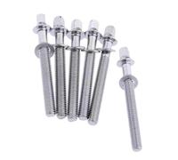 rockible 6 Pieces Drum Tension Rods Drum Lug Screws M5 Drum Screws Drum Lug Bolts for Percussion Jazz Drums Spare Parts Build Repair, M5x60mm