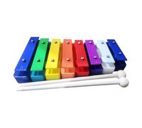 rockible 8 Note Glockenspiel Xylophone Fine Motor Skills Resonator Bells Music Instrument for Kindergarten Boys Girls Kids Children