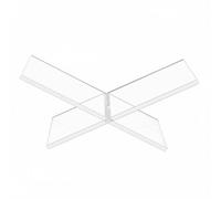 rockible Acrylic Shelf Book Stand Holder Display Easel Rack with Thick Acrylic Shaped Structure Hands Reading and Easy Assembly Suitable for Show Display Retail Shelf boutiques, E