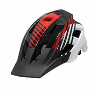 rockible Adult Headgear Bike Helmet Helmet Road Helmet With Sun Blocking Visor Impact Resistant And PC Channel Venting suitable for commuting loops fitness training, Red, Black, White