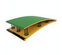 rockible Adult Training Jump Board Gymnastics Jump Board Springboard With Stable Elastic And Anti Slip Surface Suitable for gym use athlete development, Green, Adult, Six Springs