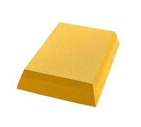 rockible Balance Cushion Trapezoid Wedge Cushion Textured Balance Training Pad for Pilates, Restorative Exercises, Orange, Orange, Half-textured