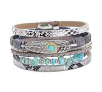 rockible Boho Cuff Bracelet, Stackable Bracelet for Western Dress Accessories