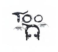 rockible Brake System Linear Pull Brake Hardware Brake Arms Brake Levers Brake Cables Solid Aluminum Stable Braking Suitable for Daily Rides Fitness Trail approaches, Blk Al V-Brake Lever