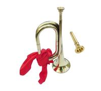 rockible Bugle Scouting Trumpet Professional Portable Classic Marching Bugle Cavalry Trumpet for Beginner Students Children