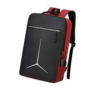 rockible Business Laptop Backpack with Ergonomic Design and USB Port, Red