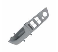 rockible Car Interior Handle Door Trim Panel Bezel Driver Side Switch Cover Window Mirror Control Replacement Construction Smooth Touch Suitable for E90, Gray, Standard Long