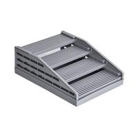 rockible Cat Litter Mat Foldable Cat Litter Catcher Slatted, Gray