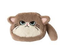 rockible Cat Purse,Portable Travel Organizer Multipurpose Creative Cute Zipper Pouch for Child Boys Girls Kids Gift, Apricot White