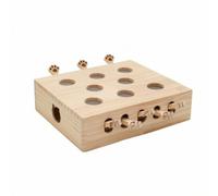 rockible Cat Puzzle Box Solid Wood Wooden Cat Puzzle Textured for Home, Whack-a-mole Deluxe Version