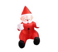 rockible Christmas Inflatable Santa Claus Outdoor Decoration for Vacation Courtyard