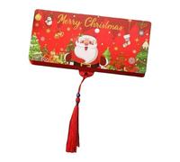 rockible Christmas Money Holder,with 10 Slots,Fun,Xmas Gift,DIY Card Holder Money Envelope for Men Girls Dad Women Party Decor, red