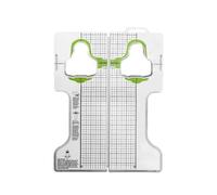 rockible Cleat Adjuster Road Cleat Alignment Tool Setup Board Positioning Plate With Twin Section Layout And Printed For Repeatable Cleat Position Suitable for daily rides coaching service stations