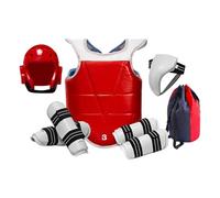 rockible Complete Taekwondo Sparring Gear Set for Kickboxing Mma, Lightweight Head And Chest Protection, XL