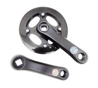 rockible Crankset for Children's, Double Chain, Cover, High Strength, Black Replacement, 2-piece Crank Arm Set, 25T 102mm