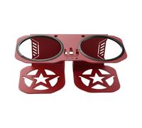 rockible Cup Holder with Support Bar And Accessory, Spacious Steel Passenger Grab Handle, Drink Holder, Drink Holder for S41000, red