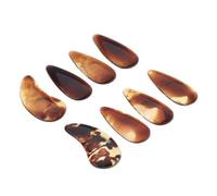 rockible Deluxe Finger Picks Set for Traditional String Instruments, 3 Pcs