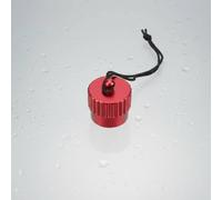 rockible Diving Jacket Cover Regulator Cap Plug Protector With Din Dust Cover Thread Retainer Cord Aluminum Build Suitable for technical divers gear storage boat use transport, Red