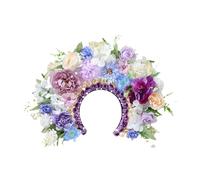rockible DIY Artificial Flower Headband Kit Material Package Hair Accessories for Women Novelty DIY Floral Hairband Set for Engagement, Purple