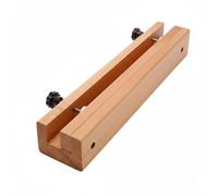 rockible DIY Craft Clamp Wooden Beech Leather Clamp Belt Edge Holder Easy-Tighten Screw Knobs Firm Adjustable Clamping Suitable for Workshop Leathercraft DIY Makers