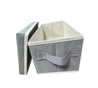 rockible DVD Storage Bag CD Case Convenient Easy to Move Organizers with Handles and Lid for Travel Office Home Car Games Disc, light gray