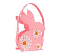 rockible Empty Easter Basket Shaped Like An Easter Egg for, Ideal for Storing Eggs, And Gifts for Teenagers, Pink