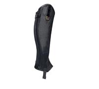 rockible Equestrian Leg Guards Riding Lower-Leg Mesh Wrap Nylon Microfiber Leather Breathable Endurance Use suitable for kids women lessons long practice , Black , 2XL - Thigh Circumference 38.5CM