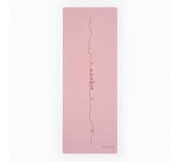 rockible Exercise Mat Workout Mat With Natural Rubber Base And Layer Suitable for home routines daily wellness practice, Romantic Pink, Awakening Center Line