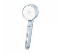 rockible Filtering Handheld Shower Nozzle Shower Sprayer with Pressure Boosting and Impurity Reduction Suitable for Daily Showers Family Homes Shared housing, Blue