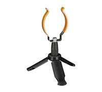 rockible Fishing Rod Holder, Tripod, Foldable, Portable Stand Made of Rubber, Steel And PP for Secure Support, Suitable for Ice Fishing, Via, Yellow