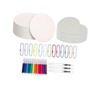 rockible Foam Textured Painting Set with Markers for Creative Art Lessons in The Classroom - Textured Tool for Drawings - DIY Art for
