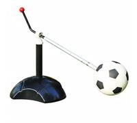 rockible Football Soccer Rebounder Stand Practice Tool Kick Base With 360 Degree Rotation Stable Heavy Base Iron Pipe Build Solo Practice Suitable for youth training backyard practice park, White
