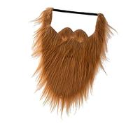 rockible Funny Long Fake Beard Costume Dress Up Mustache Halloween Party Supplies Cosplay Mustaches for Easter Costume Masquerade Opera Festive, Brown